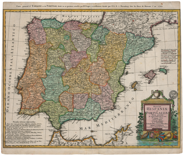 Map of the Provinces of Portugal - Províncias de Portugal